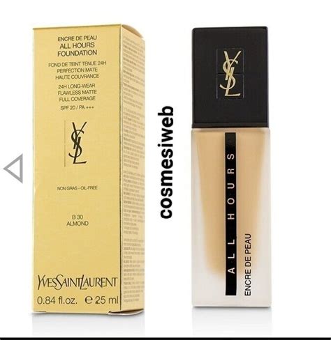 ysl b30 almond review|ysl all hours foundation.